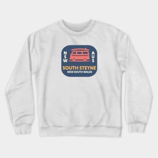 Retro Surfing Emblem South Steyne NSW Australia // Vintage Surfing Badge Crewneck Sweatshirt